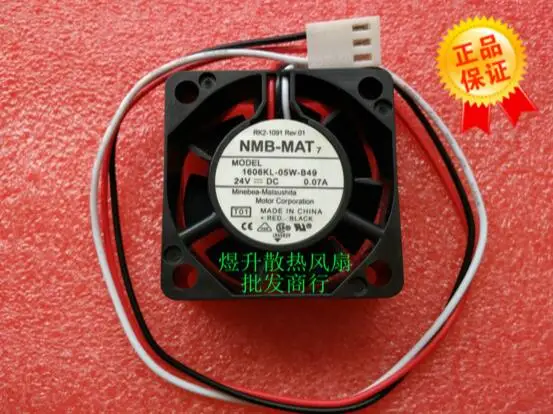 Оптовая продажа: оригинальный NMB 4015 1606KL 05W B49 0.07A 40*40*15 мм DC24V 3 проводной инверторный