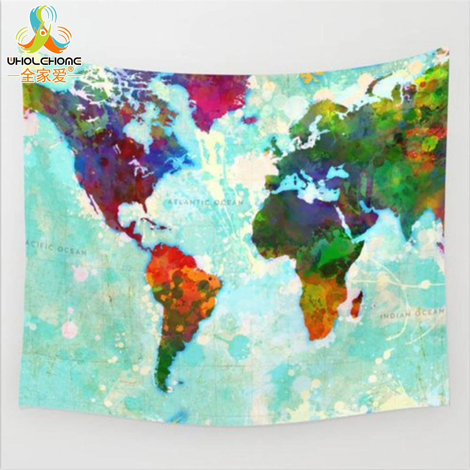 

Boho Mandala Wall Hanging Tapestry World Map Printed Bohemian Throw Blanket Home Bedspread Art Decor Towel 150x130cm 203x153cm