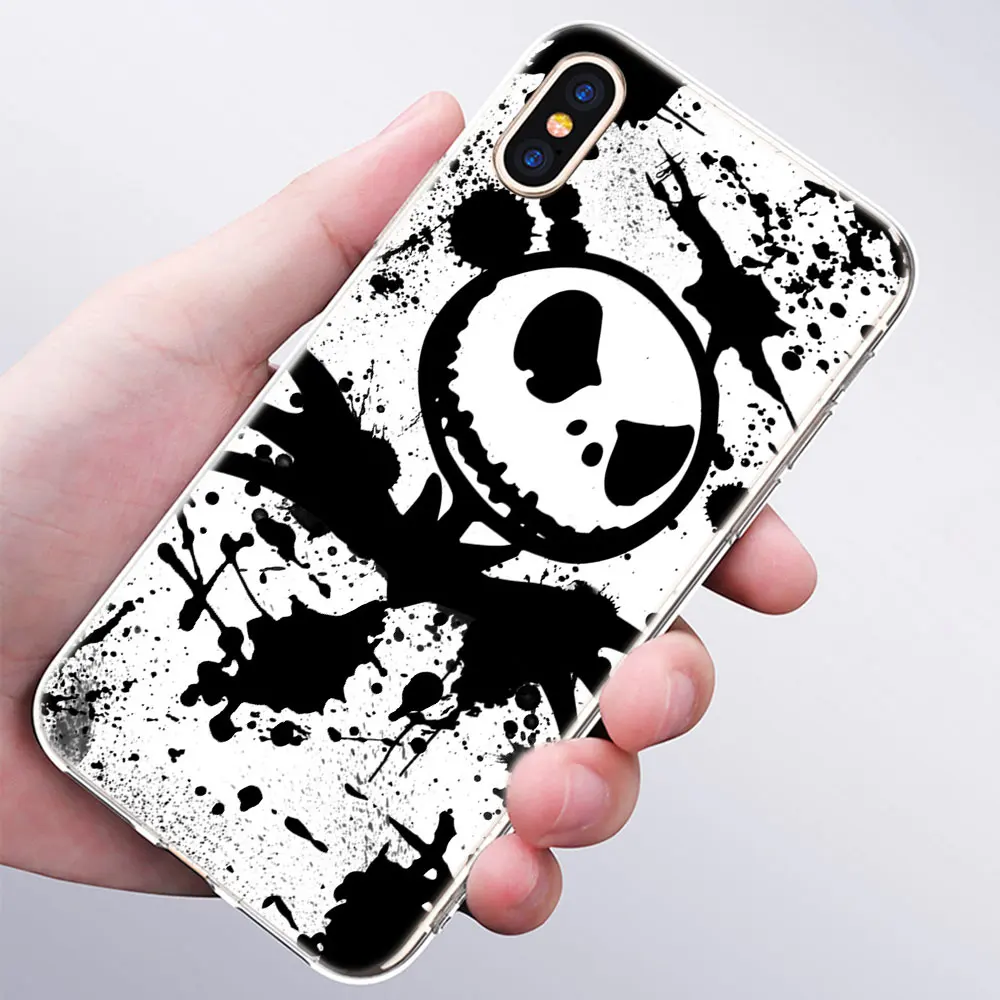 004 Модный силиконовый чехол Jack skellington для Apple IPhone 11 Pro XS Max X XR 7 8 6 6s Plus 5S SE TPU мягкий чехол для телефона s - Цвет: 004