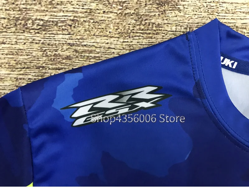 Camiseta suzuki moto rcycle Racing moto rbike одежда для мотокросса для езды на мотоцикле Мужская Повседневная дышащая одежда с коротким рукавом Футболка