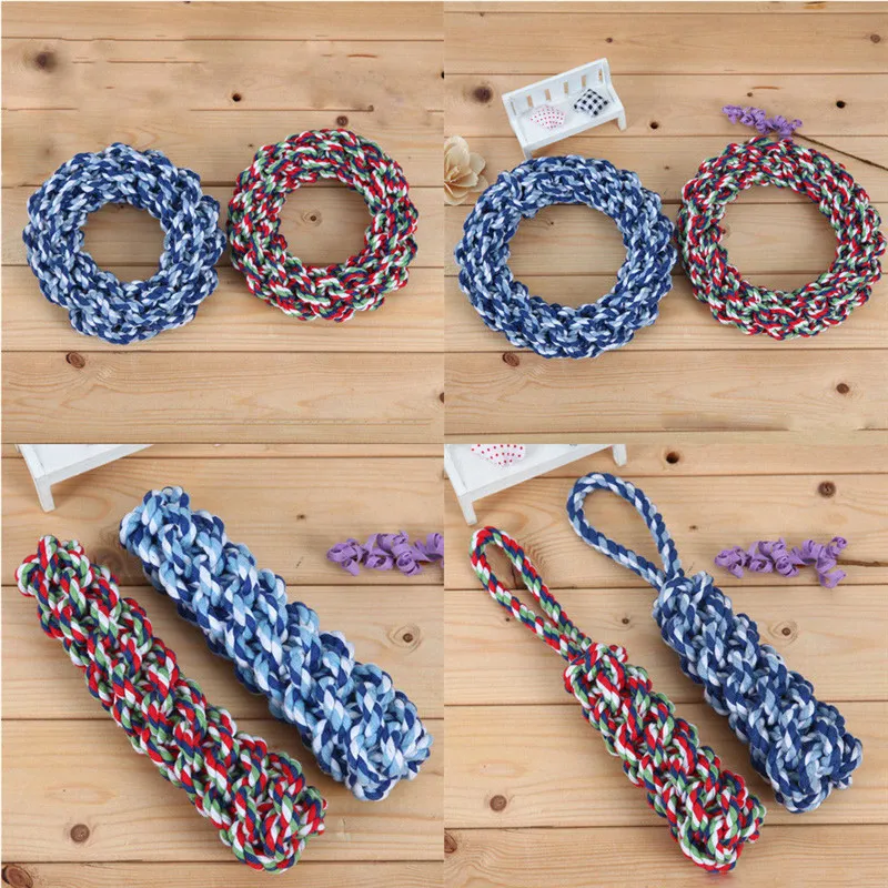 Pet Supply Dog Toys Dogs Chew Teeth Clean Outdoor Traning Fun Playing 2018 Donut/Corn Pattern Rope Toy For Large Small Cat | Дом и сад