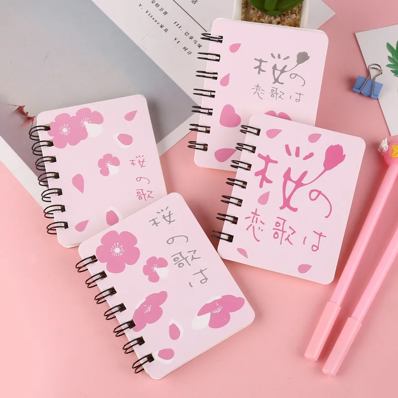 16 стилей спиральных катушек для книг записная книжка Kawaii с подкладкой пустая