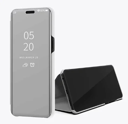 Серебристый Умный зеркальный флип-чехол для телефона Xiaomi Redmi Note 7, 6, 5 Pro, Прозрачный чехол для Redmi Note 4, 4X, 5A, чехол для Redmi 5 Plus, S2 - Цвет: Серебристый