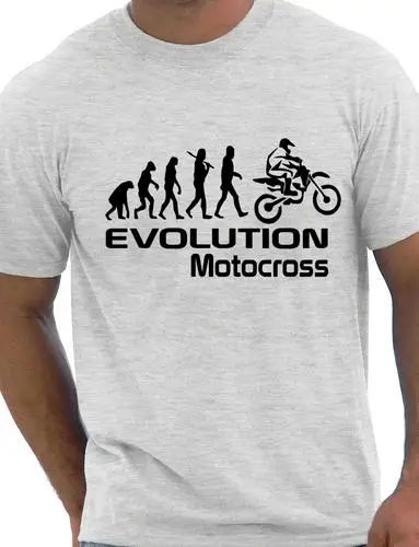 Смешная Мужская футболка для мотокросса Evolution Of Motocross подарок на день рождения