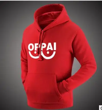 Толстовка с принтом Аниме One Punch Man толстовки Oppai стильная брендовая для