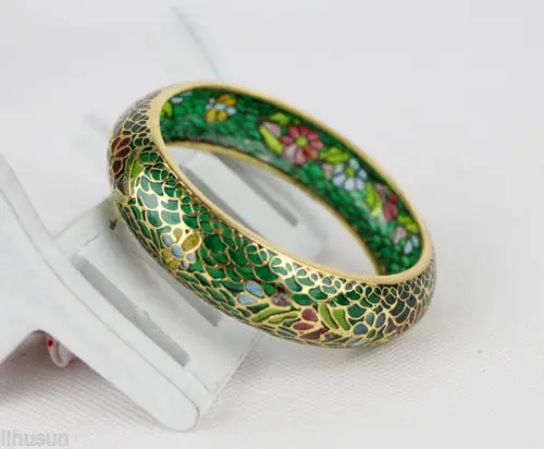Модный изысканный Ретро стиль ручной работы эмалевый Цветочный браслет