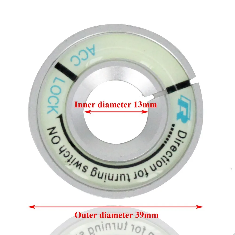 Светящийся Переключатель зажигания для автомобиля покрытие из сплава