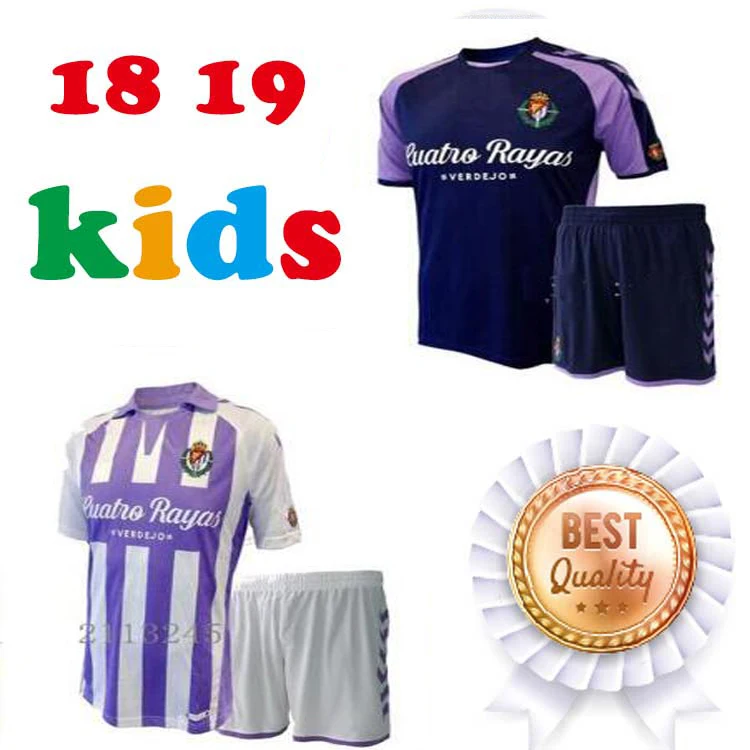 18 19 для детей реального Valladolides Повседневное рубашки 2018 2019 Futbol Camisa отдыха самые