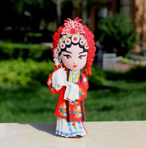 TOURIST SOUVENIR Chinese Peking opera Rubber FRIDGE MAGNET -- Cheng Xuee +AA | Дом и сад
