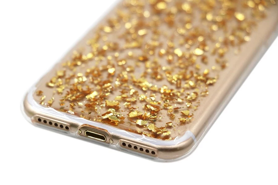 Чехол для iPhone 6 телефона с блестками и золотыми пайетками 6s 7 8 Plus 10 X XS XR Max SE 5 5S