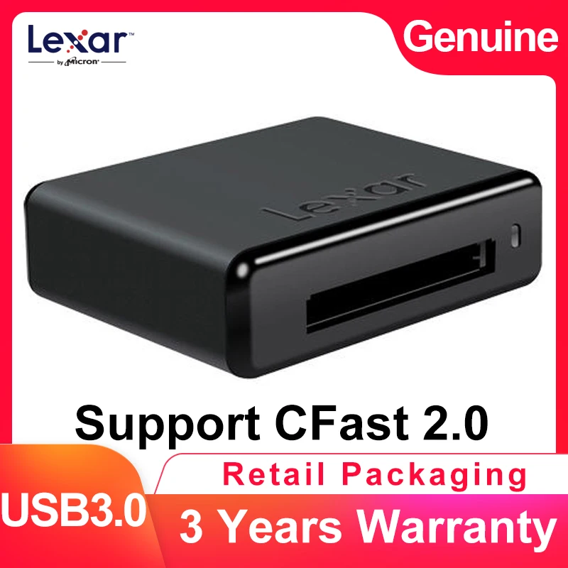 

Lexar Professional Workflow CR1 USB 3.0 High Speed Memory Card Reader Support CFast 2.0 Card