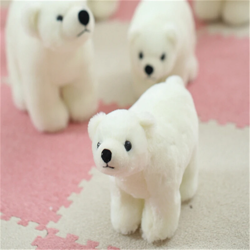 

13x20CM north-pole Bear Plush Toy Stuffed White Bears Soft Kids Baby Plush Doll Children Gifts