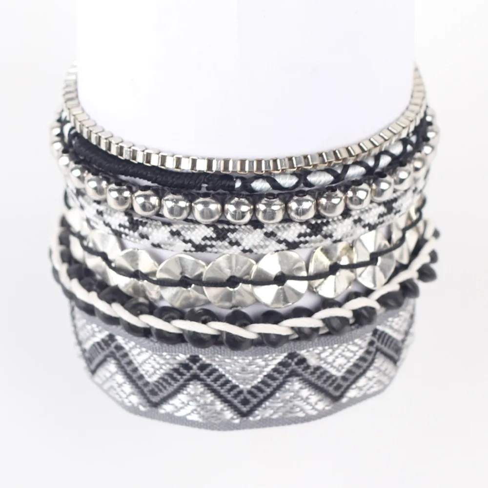 Newei горячее предложение Роскошный плетеный браслет ручной работы из бисера