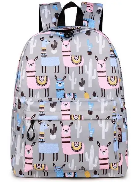 Школьный ранец Joyloading в стиле преппи с мультипликационным принтом альпака рюкзак