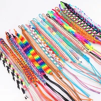 fashion 15pairslots braided cotton rope cuff friendship bracelet lovers cuff bracelets handmade jewelry for man women