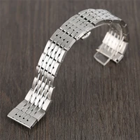 20mm 22mm 24mm classics aaaaa stainless steel watchband silver watches strap men women adjustable bracelet 2 spring bars