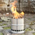 Lixada портативная легкая деревянная плита из нержавеющей стали, спиртовая плита, горелка для приготовления пищи на открытом воздухе, пикника, барбекю, кемпинга, пешего туризма