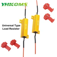 yhkoms 50w 5rj load resistor for led upgrade bulb applicable 1156 1157 3156 3157 7440 7443 fog lamp t10 t15 festoon universal