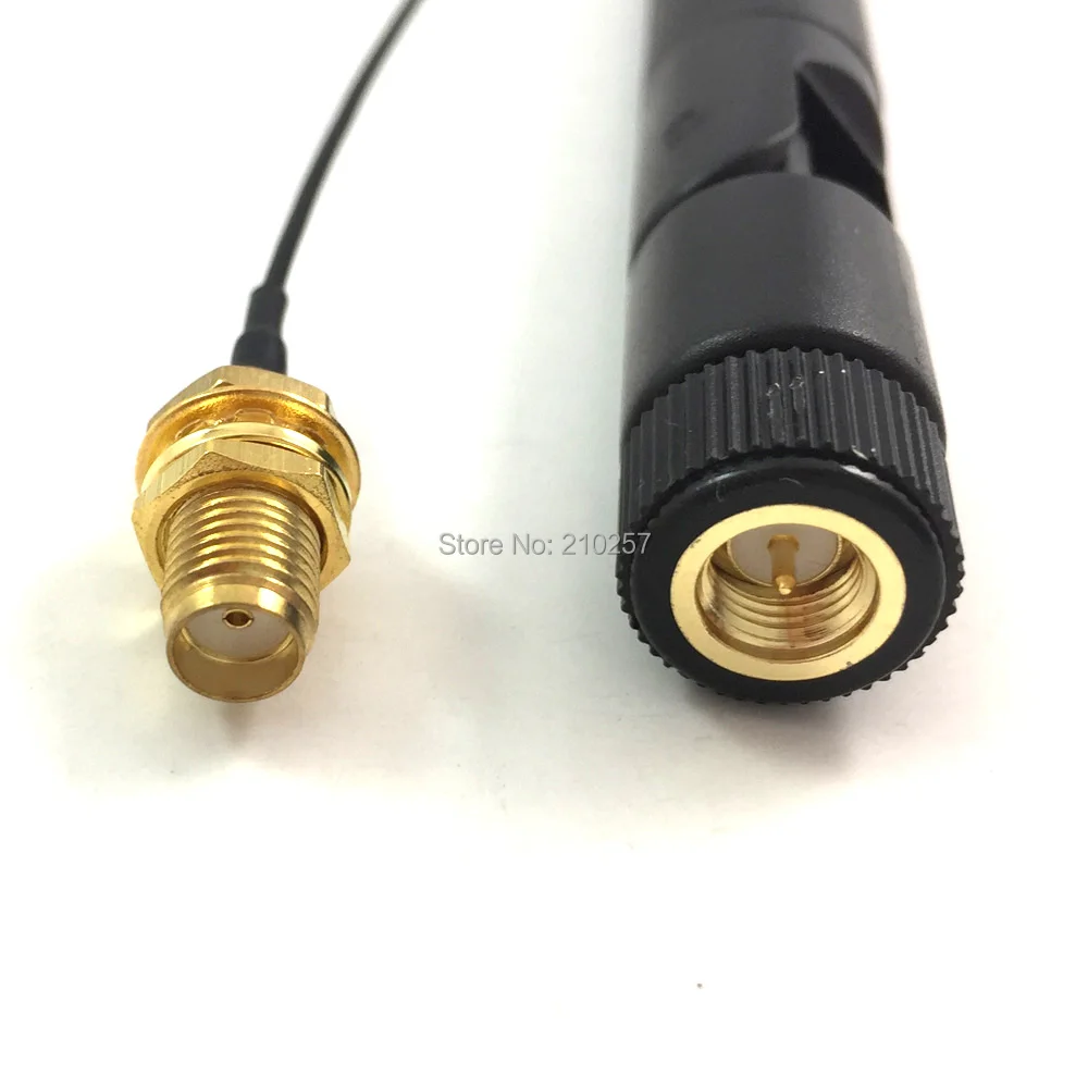 1 шт. 2 4 ГГц Wi Fi сетевая антенна 6dbi Omni с Sma штекером + разъем к u.fl Ipex РЧ кабель 13 15 см