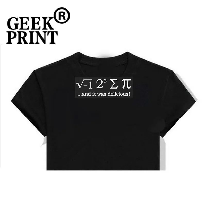 Женские топы I 8 Sum Pi забавная футболка с круглым вырезом и математикой для девушек