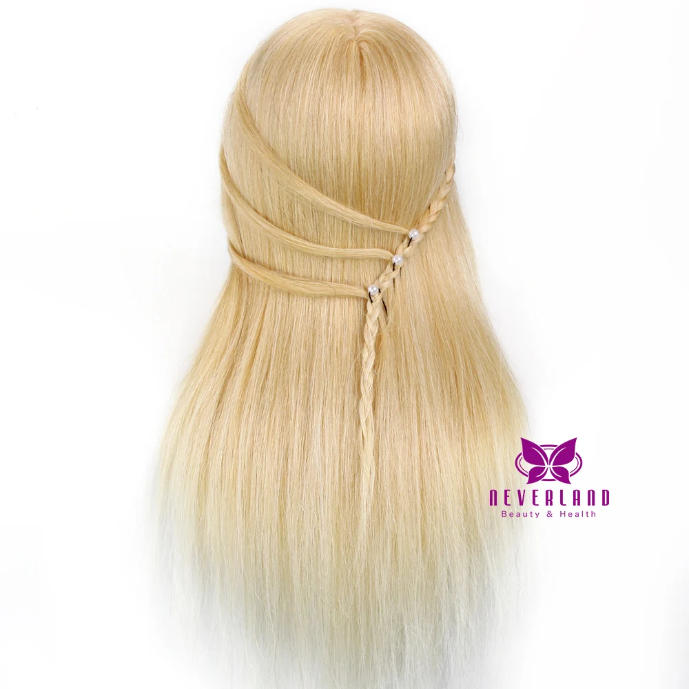 20 &quotсалон тренировочная голова голубой глаз Парикмахерская манекен кукла 100%