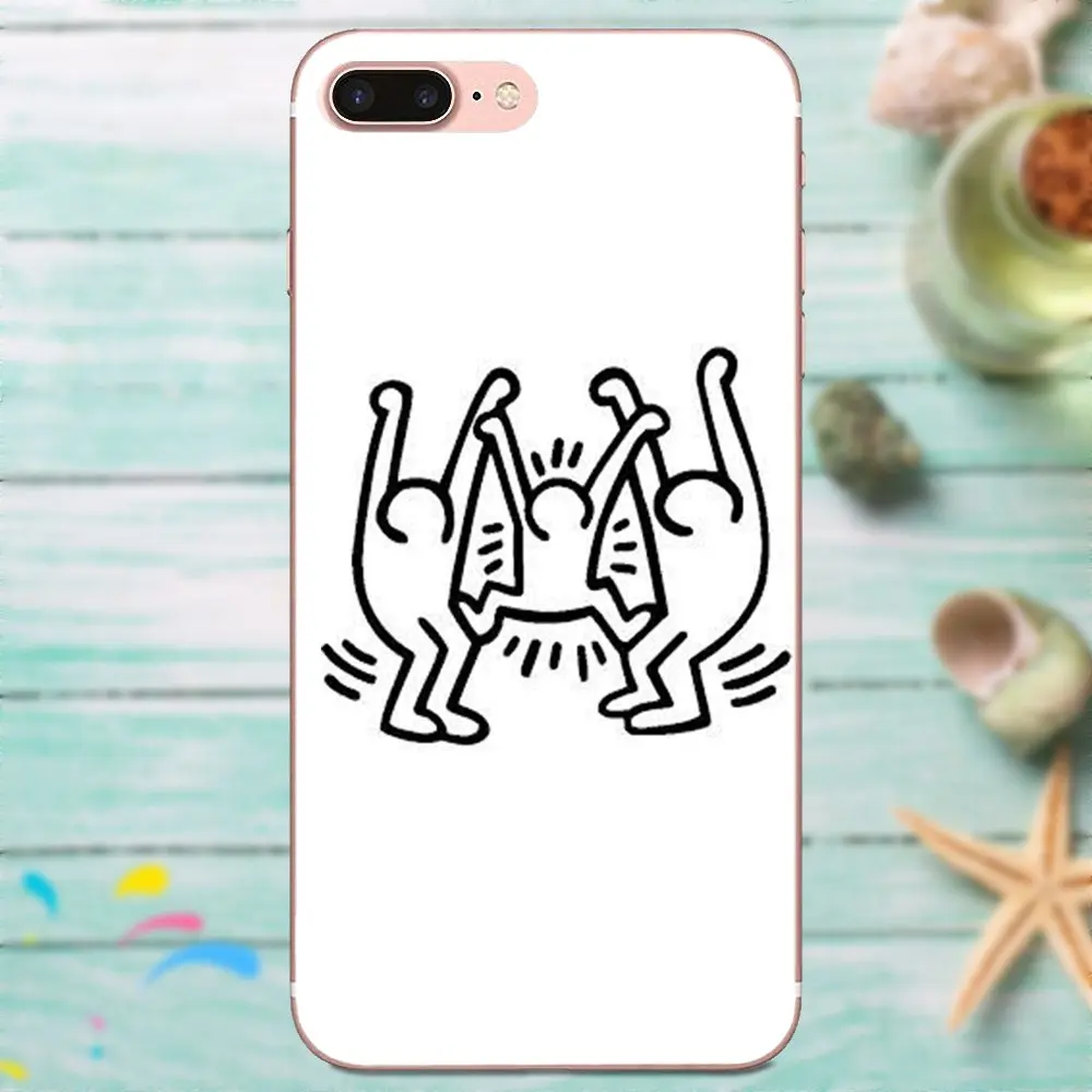 Арт Кит Харинг граффити для Galaxy A3 A5 A7 On5 On7 2015 2016 2017 Grand Alpha G850 Core2 Prime S2 I9082 Diy рисунок