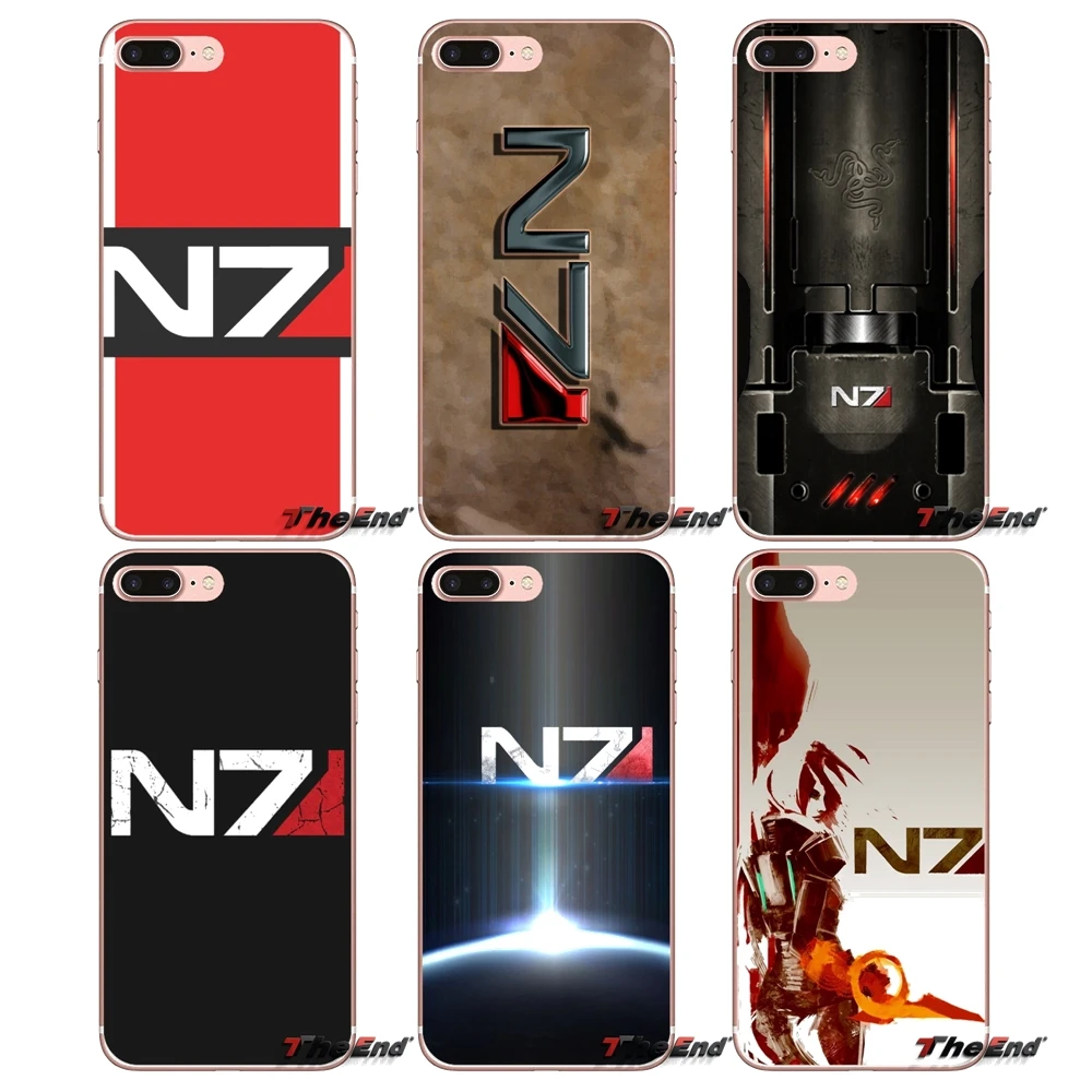 Аниме Mass Effect N7 для Xiaomi Redmi 4x3 3 S Pro mi 4 4i 4C 5 5S Max Note 2 чехол Coque прозрачный мягкий