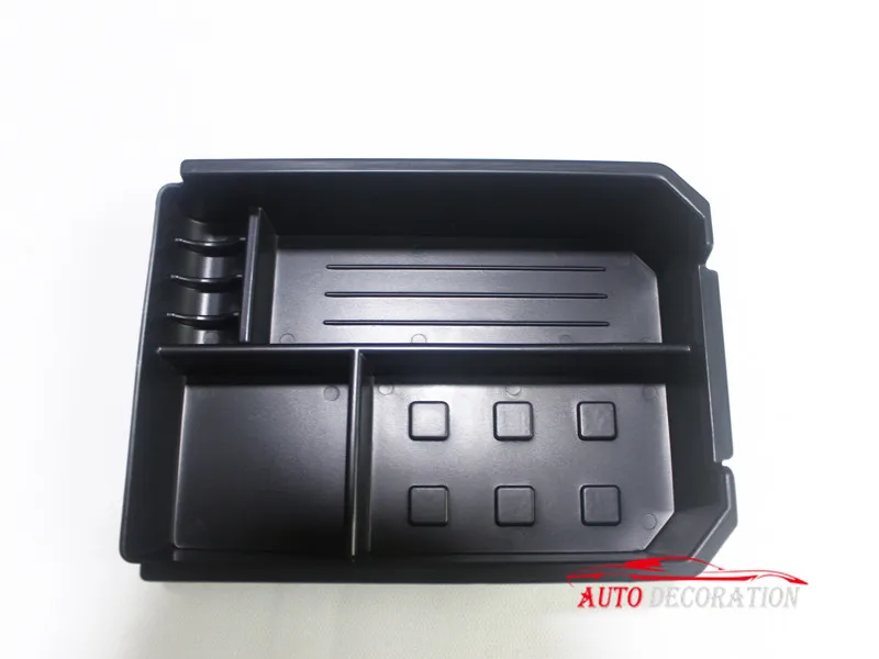 Для Toyota RAV4 2009 2010, 11, 12, 13, 14, 15, 16 лет черный интерьер автомобиля-Стайлинг подлокотник ящик для хранения Организатор Чехол 1 шт./компл. с коврик