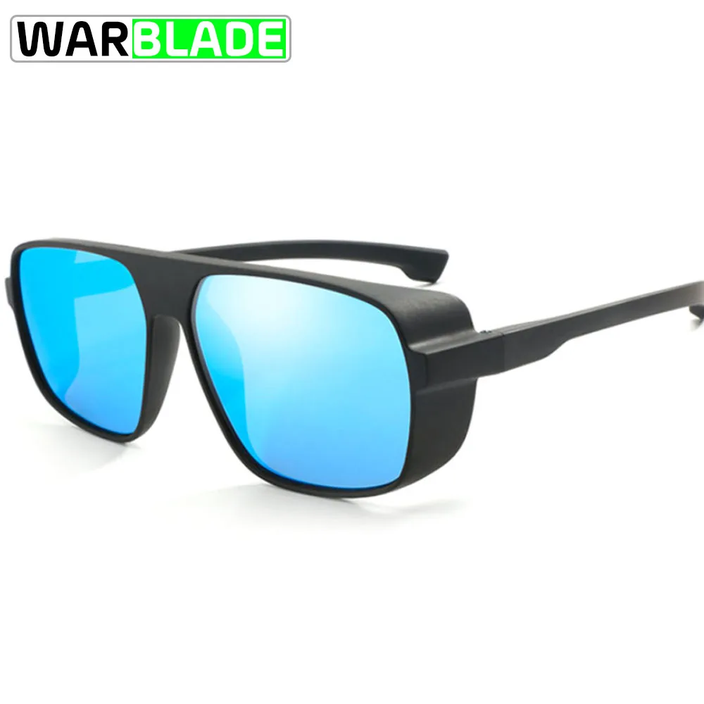 blue lens Мужские и женские спортивные поляризованные солнцезащитные очки для велоспорта, очки для горного велосипеда, очки для вождения, пешего туризма, рыбалки, велосипедные очки WarBLade - Цвет: blue lens