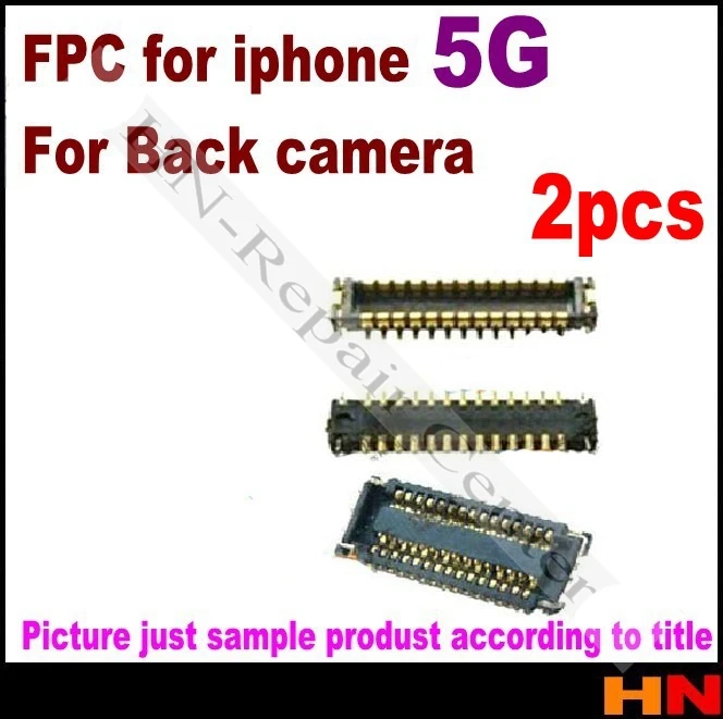 2 шт. FPC Запчасти задняя камера разъем гибкий контакт Замена для iPhone 5 Мобильный