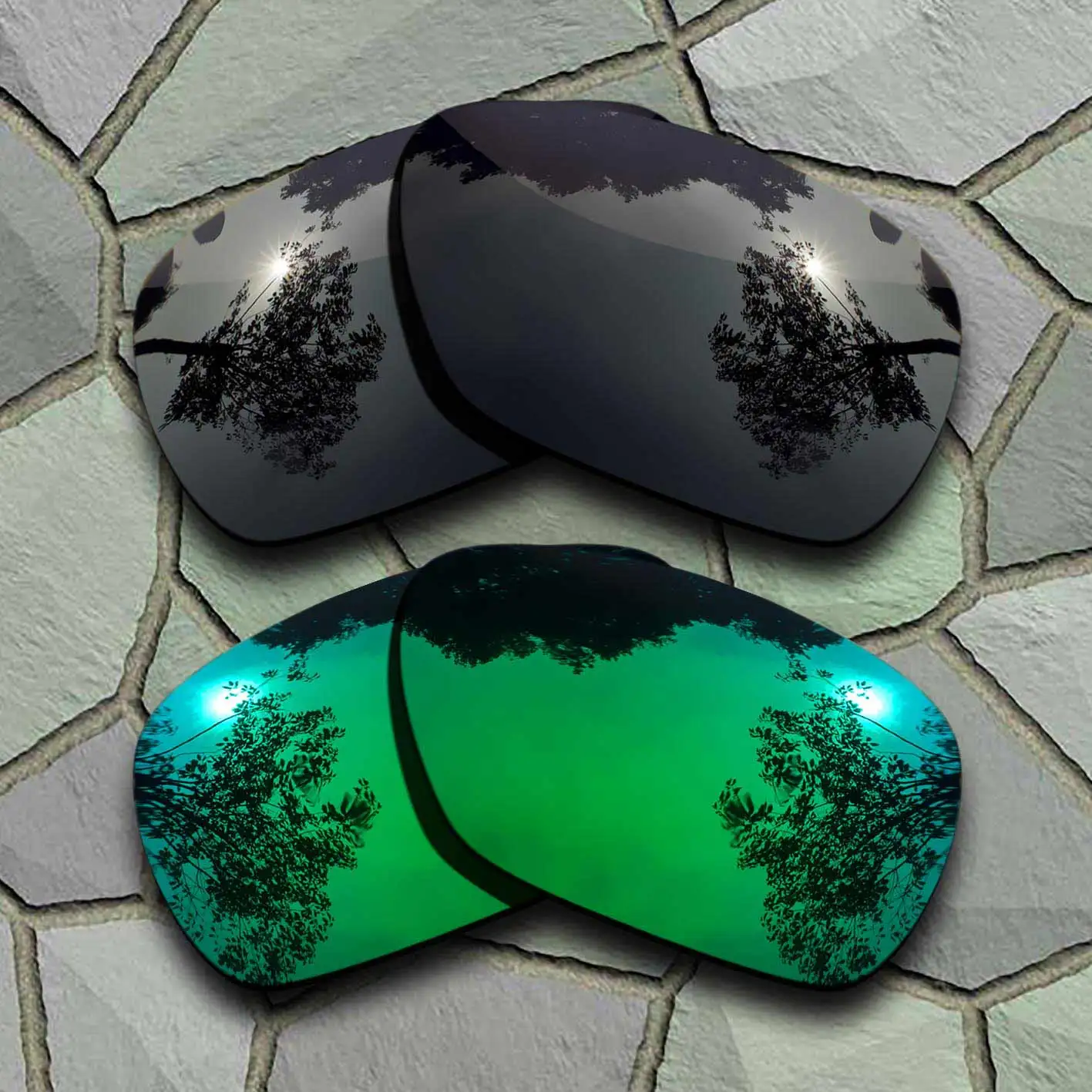 Black-Jade Green Солнцезащитные очки поляризованные Сменные линзы для солнцезащитных очков - Цвет линз: Black-Jade Green