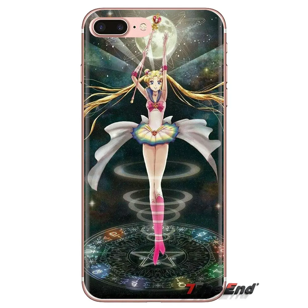 Сейлор Мун Кристалл Милая версия Girly для iPod Touch Apple iPhone 4 4S 5 5S SE 5C 6 6S 7 8 X XR XS Plus MAX