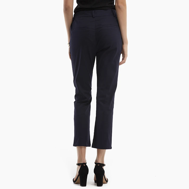 Женские осенние брюки размера плюс повседневные на пуговицах средняя талия