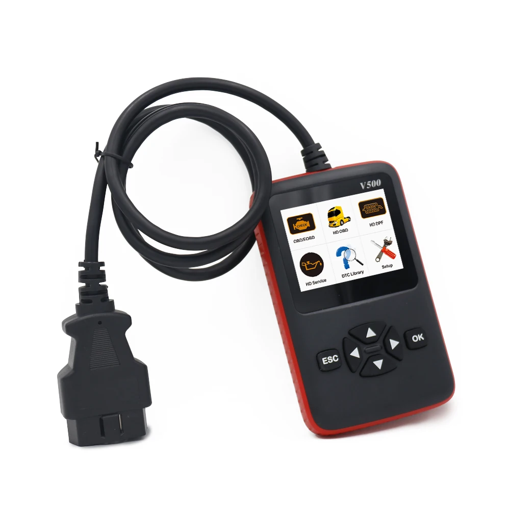 V500 Scanner For Car and Truck diagnostic tool CR-HD Device OBD Car Truck Reader Scanner