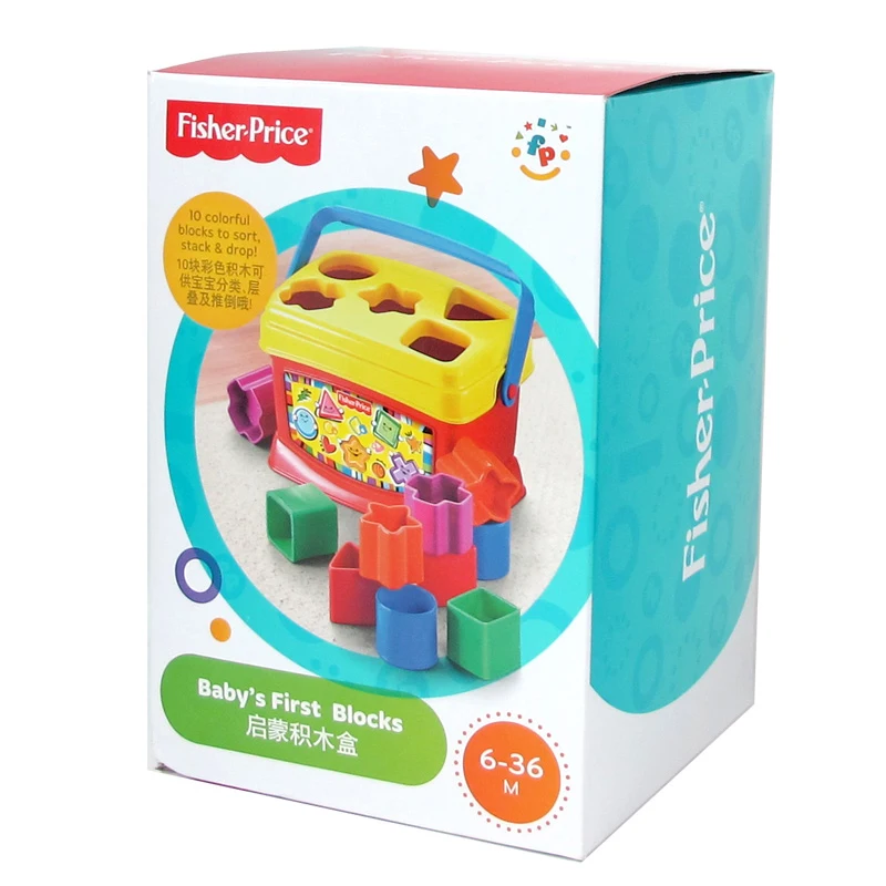 

Fisher-Price Brilliant Basics Babys First Blocks Kid Funny Toys Pierwsze Klocki Malucha K7167 For Kid Birthday Gift