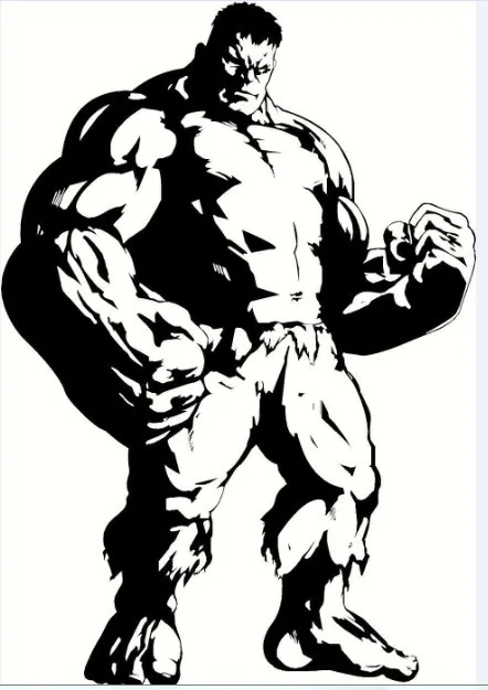 Наклейка на стену Advengers Marvel & DC AvengersThe Hulk аниме Виниловая наклейка детская спальня