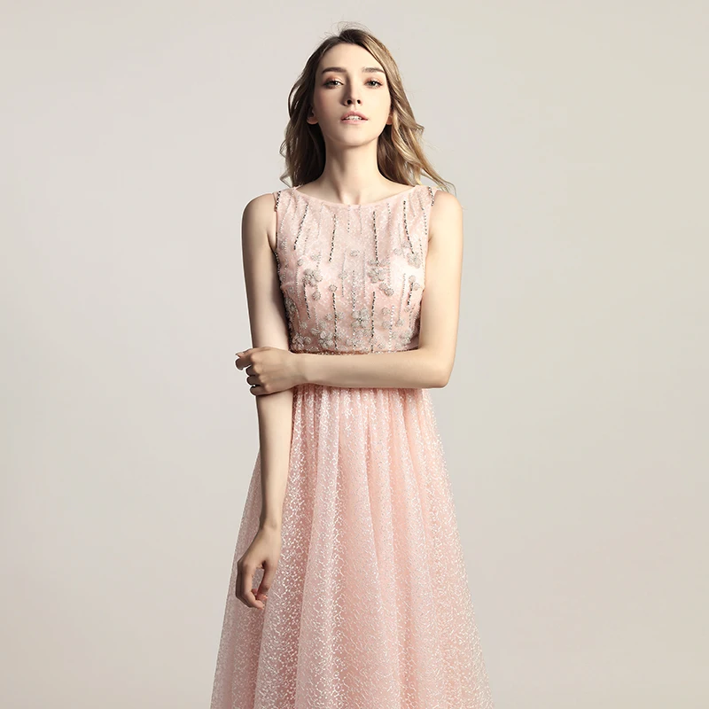 Robe De Soiree Последние Роскошные стили элегантное строгое длинное вечернее платье Линия Хрустальные Вечерние платья Реальные фотографии LSX446