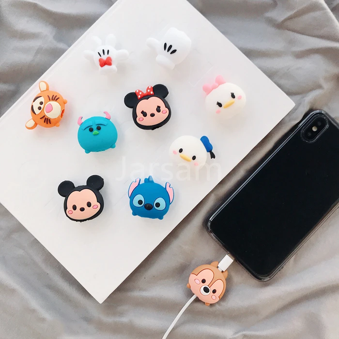 Симпатичная защита кабеля для передачи данных защитная крышка iPhone зарядный