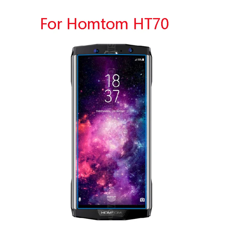 For HomTom HT70 2-Pack) 9H гибкий стеклянный протектор экрана для HOMTOM ZOJI S12, Z9, 11,8, 33, S99i, HT70, 26,16, 10,8, 6,3 - Цвет: For HomTom HT70
