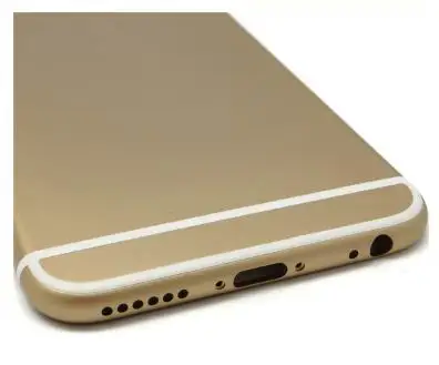 Free shipping Mobile phone gold metal empty housing for iPhone 6g Back cover Battery | Мобильные телефоны и аксессуары