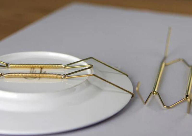 4 шт. пластина проволока Пружинные блюда настенные подвесные вешалки держатель