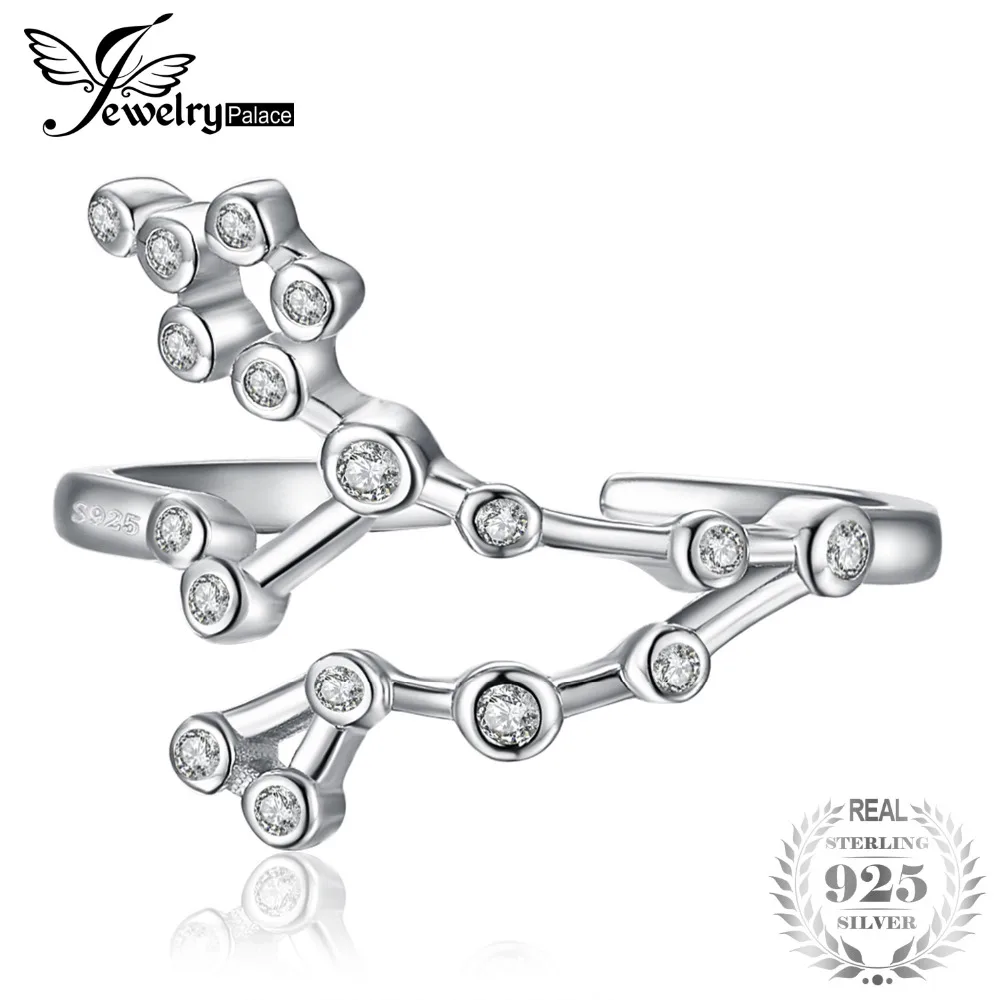 JewelryPalace Созвездие зодиака Знак Рыбы ободок кубического циркония регулируемое