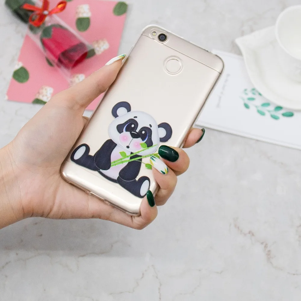 Для Xiaomi Redmi 4X чехол милый мягкий Силиконовый ТПУ для mi Redmi4X 4 X Чехлы Мобильный