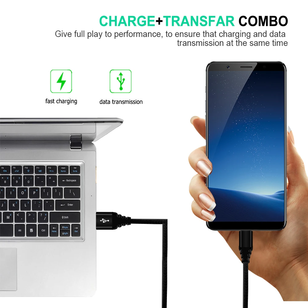 Marjay Micro USB кабель быстро Зарядное устройство для передачи данных Зарядка через
