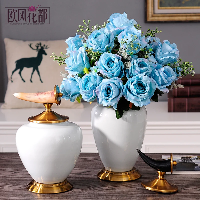 Кантри керамический резервуар для хранения домашнего интерьера мягкое