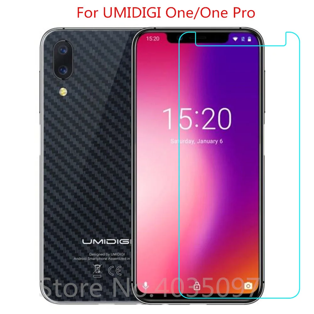 Закаленное стекло 2 шт. для UMIDIGI One защита экрана 9H 2.5D искусственное Pro | Мобильные