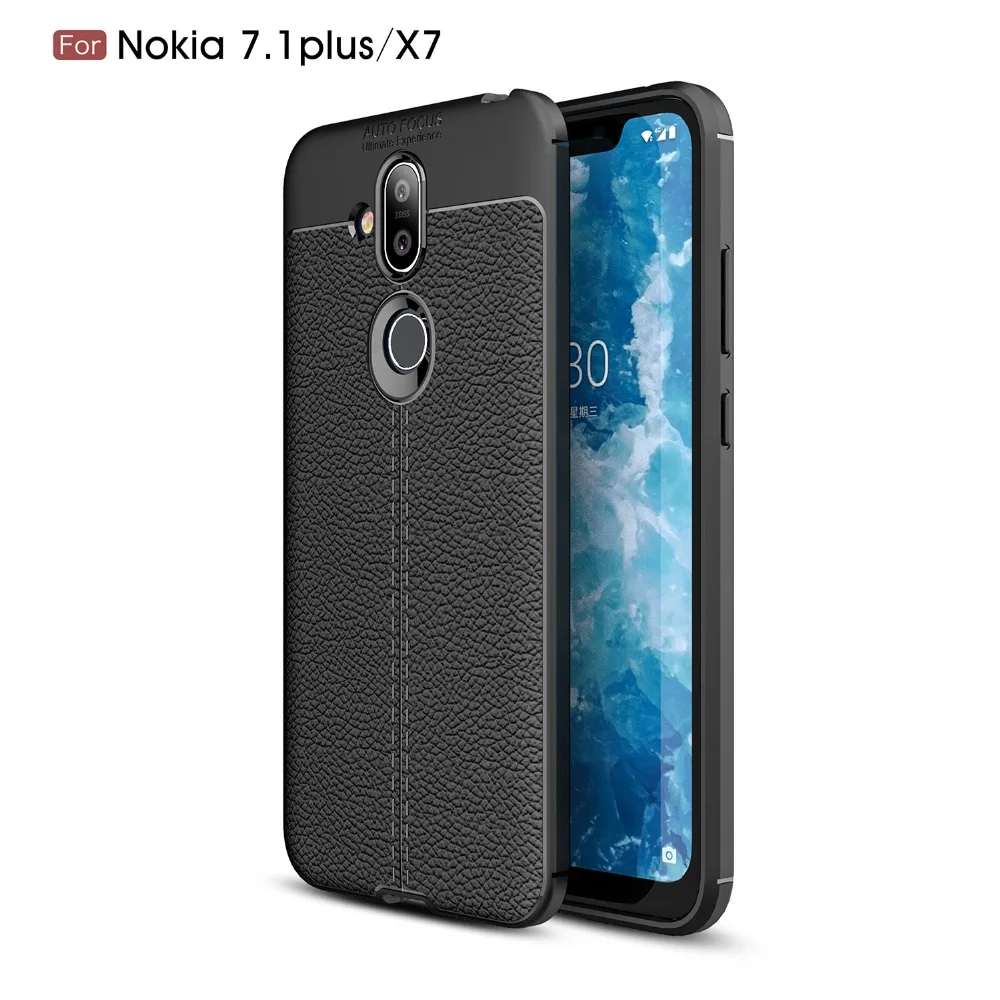 Чехол для телефона Nokia X7 роскошный противоударный мягкий силиконовый