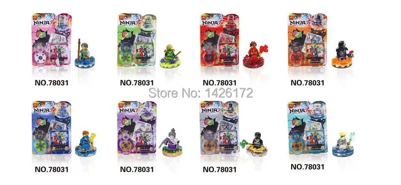 LELE 78031 Phantom Ninja seven spinning top earners series of children's educational toys Building Blocks Compatible With Lego | Игрушки