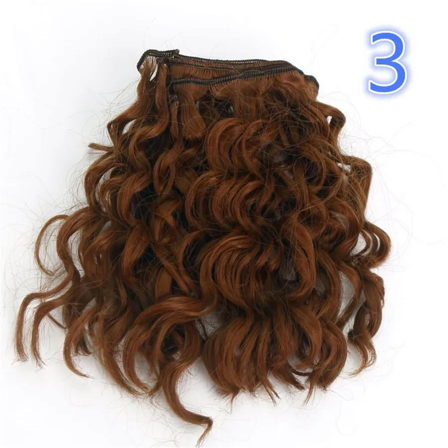 

15*100cm Hair Refires Bjd Hair Black Gold Brown Khaki White Coffee Color Wig Hair for 1/3 1/4 BJD diy