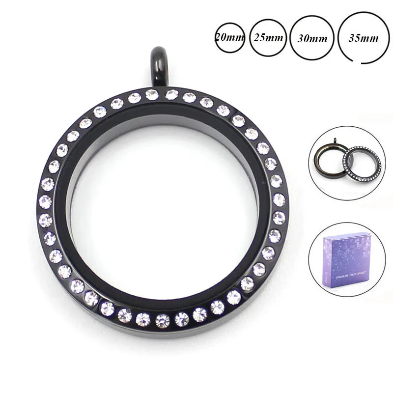 Carvort ювелирные изделия оптом черный цвет 20 мм 25 Винт медальон 316L Нержавеющая